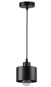 master LED Viseča svetilka 1xE27 za LED IP20 ELZA črna