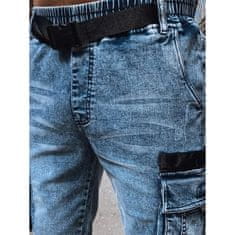 Dstreet Moške kratke hlače iz džinsa FIRA temno modre barve sx2412 M