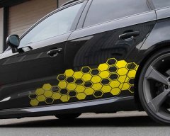 Foliatec Nalepka Foliatec HEXAGON 130cm zlata krom mat FT33965