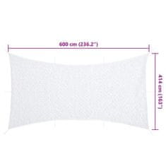 Vidaxl Maskirna mreža z vrečko za shranjevanje 600x414 cm bela