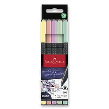 Faber-Castell Fineliner Grip - 5 barv, pastelni