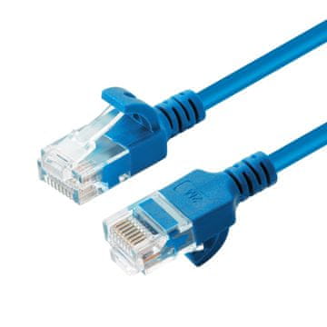 MicroConnect U/UTP CAT6A tanek omrežni kabel, 2 m, moder, nezaščiten, LSZH 4x2xAWG 28 CU, zunanji premer: 3,6 mm, V-UTP6A02B-SLIM