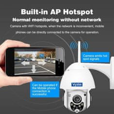 VYZIO® Wifi, Ip, Full-HD, 1080p, 340° Brezžična kamera, Nadzorna kamera, Zunanja kamera, Varnostna kamera, Nočno gledanje (2 kosa) | D2IGICAM 