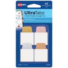 Avery Zweckform samolepilni označevalci strani UltraTabs 74785, 25.4 x 38.1 mm, vzorčasti jezički, 40 označevalcev/zavitek