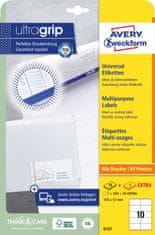 Avery Zweckform univerzalne etikete 6137, 105 x 57 mm, Ultragrip, 250 + 50 brezplačnih etiket/zavitek, A4, za tiskanje
