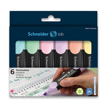 Schneider Označevalnik Job Pastel - komplet 6 barv