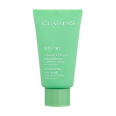 Clarins SOS Pure glinasta maska za mešano do mastno kožo 75 ml za ženske