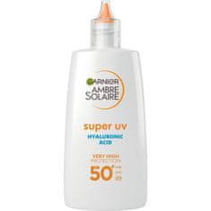 Garnier Ambre Solaire Super UV Hyaluronic Acid SPF50+ fluid za zaščito obraza pred soncem 40 ml unisex