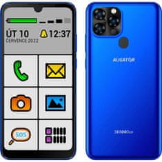 Aligator Mobilni telefon Aligator S6100 SENIOR 2/32 GB modra