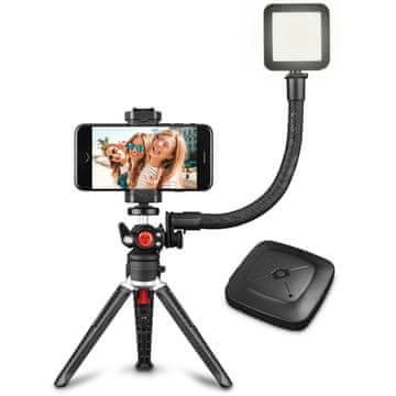Yenkee Držalo za telefon Yenkee YSM 720 VLOGKIT z LED osvetlitvijo
