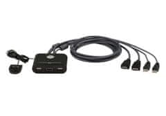 Aten Aten 2-portni kabel KVM USB FHD HDMI
