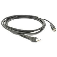 Zebra Zebrin kabel USB serije A, siv, 2,1 m
