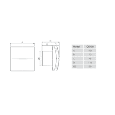 Aerauliqa Aksialni ventilator QD100T BB