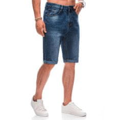 Edoti Moške kratke hlače iz džinsa W480 modre barve MDN122721 29