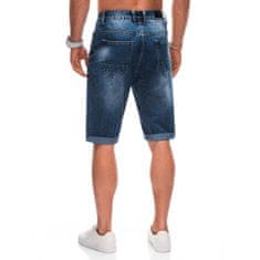 Edoti Moške kratke hlače iz džinsa W480 modre barve MDN122721 29