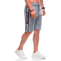 Edoti Moške športne hlače W490 sive barve MDN125541 M