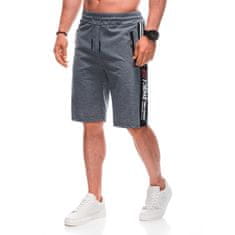 Edoti Moške športne hlače W491 temno sive barve MDN125544 M