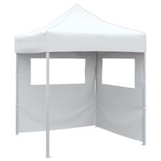 Vidaxl Profesionalen zložljiv vrtni šotor z 2 stranicama 2x2 m bel