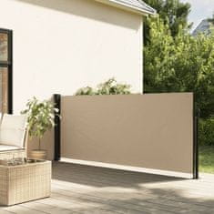 shumee Zložljiva stranska tenda bež 120x300 cm