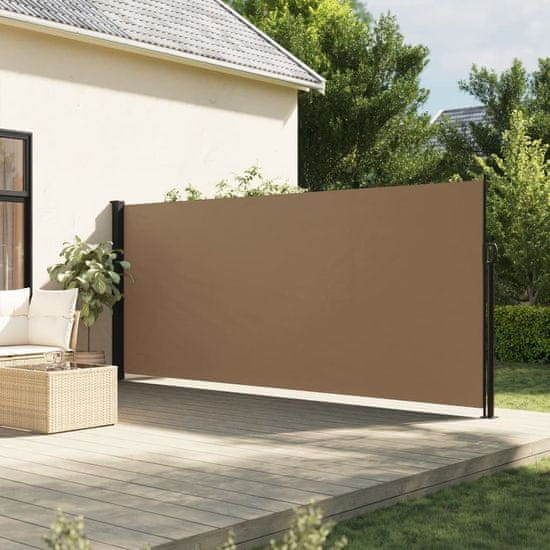 shumee Zložljiva stranska tenda taupe 160x600 cm