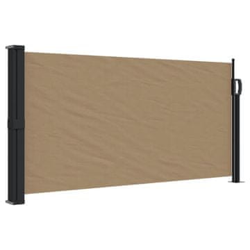 Vidaxl Zložljiva stranska tenda taupe 100x300 cm