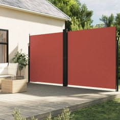 shumee Zložljiva stranska tenda terakota 200x1000 cm