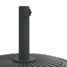 Vidaxl Podstavek za senčnik s kolesi za drog Ø38/48 mm 27 kg okrogel