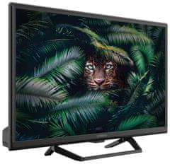 STRONG Televizor LED 24"/ SRT24HE4023C/ HD Ready/ 1366x768/ DVB-T2/C/S2/ H.265/HEVC/ 2x HDMI/ USB/ 12V/ centralno stojalo/ E