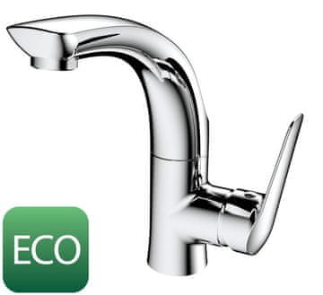 SAPHO FLY Chromirana Kopalniška Armatura z ECO Kartušo in Vrtljivo Cevjo