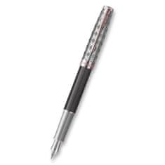 Parker Sonnet Premium Metal Grey PGT nalivno pero, 18K pero F