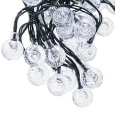 MG Ball Garland sončna veriga 50 LED 7m, črna