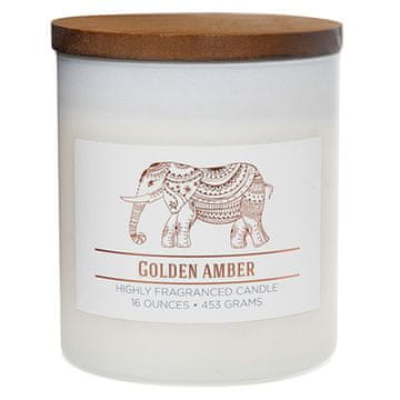 Colonial Candle Svíčka Wellness, Golden Amber, Zlatá ambra, 453 g