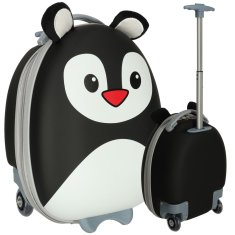 slomart Potovalni kovček za otroško ročno prtljago na kolesih pingvin