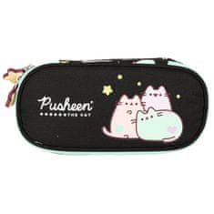WOWO Pastel Pusheen šolska denarnica z zavihkom, ojačana, idealna za pisalni pribor in šolske potrebščine, prostornina 0,67 l