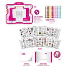 WOWO Osvetljena kreativna risalna tabla Barbie Maped