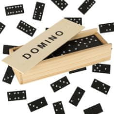 slomart Lesena družinska igra domino + škatla