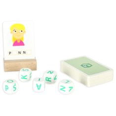 slomart Montessori izobraževalna igrača Kocka po kocki za pisanje 4 kocke 5+ MULTIGRA