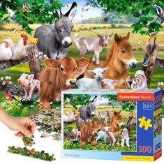 WOWO Puzzle 100 kosov Na kmetiji 6+ CASTORLAND