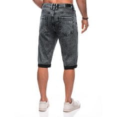 Edoti Moške kratke hlače iz džinsa W507 črne MDN125567 32