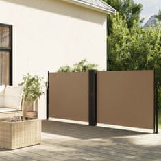 shumee Zložljiva stranska tenda taupe 120x600 cm