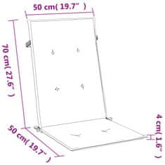 Vidaxl Blazina za stol 4 kosi melanž antracit 120x50x4 cm blago
