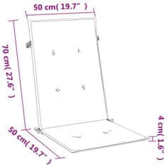 Vidaxl Blazina za stol 4 kosi melanž antracit 120x50x4 cm blago