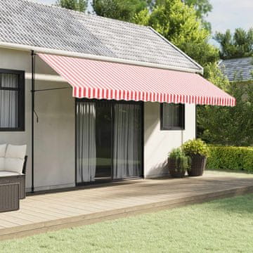 shumee Nadomestna tkanina za tendo volančki rdeče in bele črte 5 m