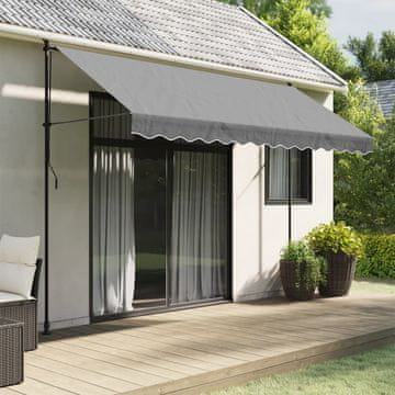 shumee Nadomestna tkanina za tendo volančki antracitne črte 3,5 m