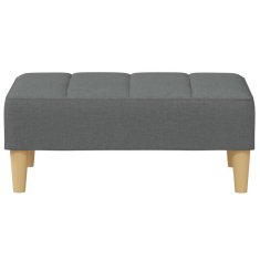 Vidaxl Stolček za noge temno siv 77x55x31 cm blago