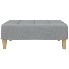 Vidaxl Stolček za noge svetlo siv 77x55x31 cm blago