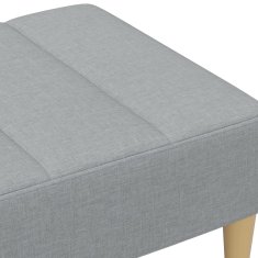 Vidaxl Stolček za noge svetlo siv 77x55x31 cm blago