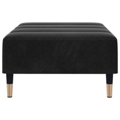 Vidaxl Stolček za noge črn 77x55x31 cm žamet
