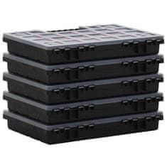 Vidaxl Škatle za sortiranje 10 kosov 34,5x25x5 cm polipropilen