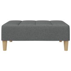 Vidaxl Stolček za noge temno siv 77x55x31 cm blago